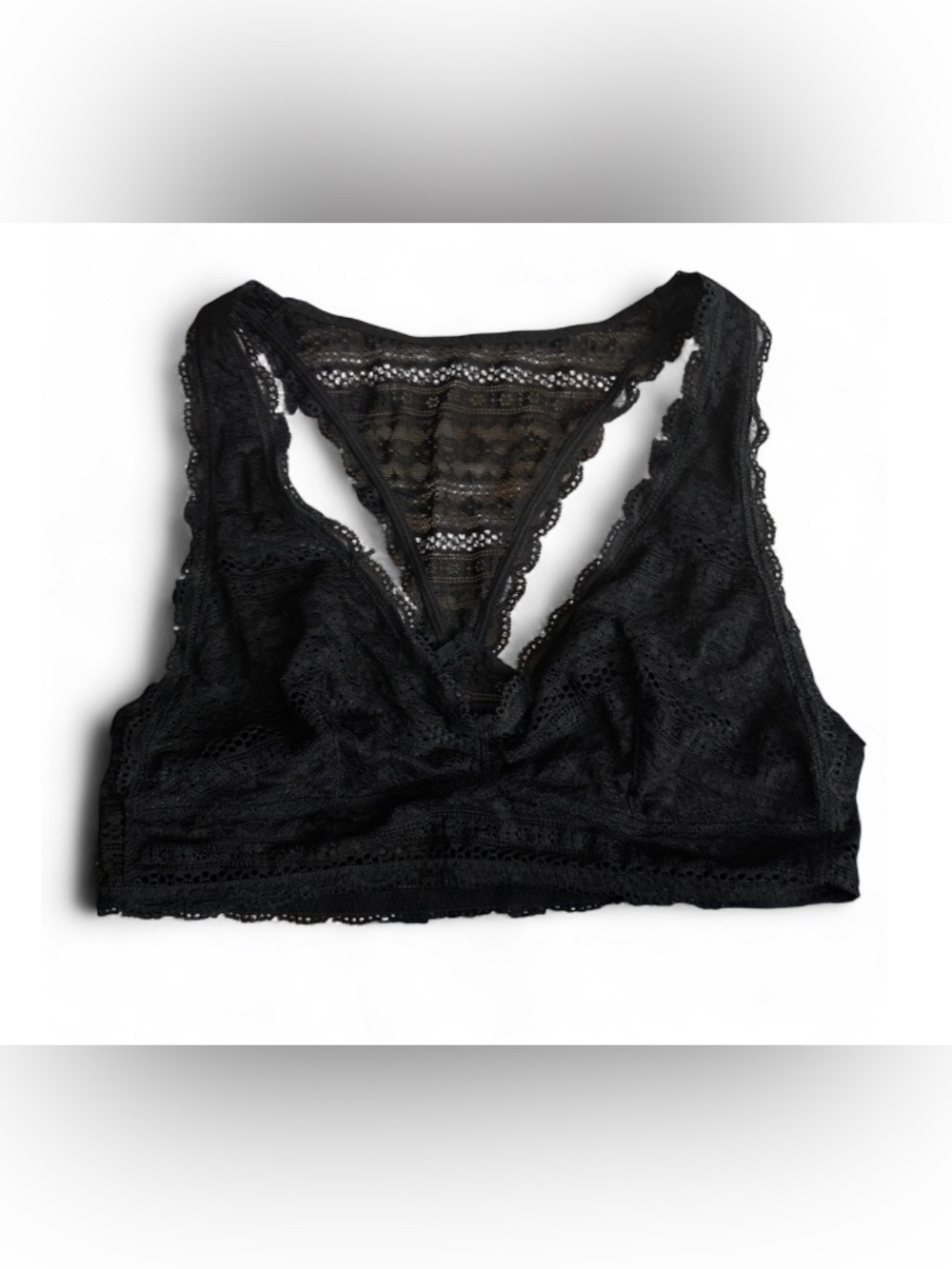 Victoria's Secret Black Lace Racerback Bralette